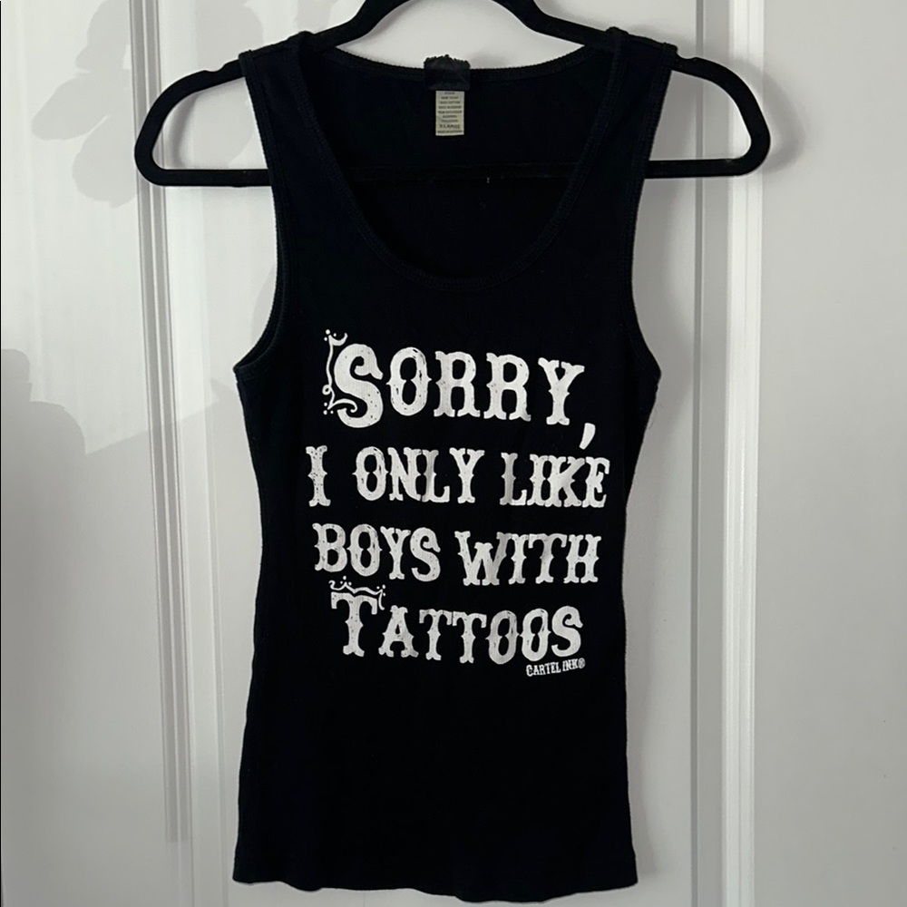 Black XL Cartel Ink Ribbed Top